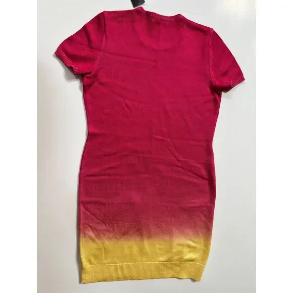 Lauren Ralph Lauren Women's Dip-Dyed Short Sleeve Jersey Dress Size L NWT - Picture 11 of 12